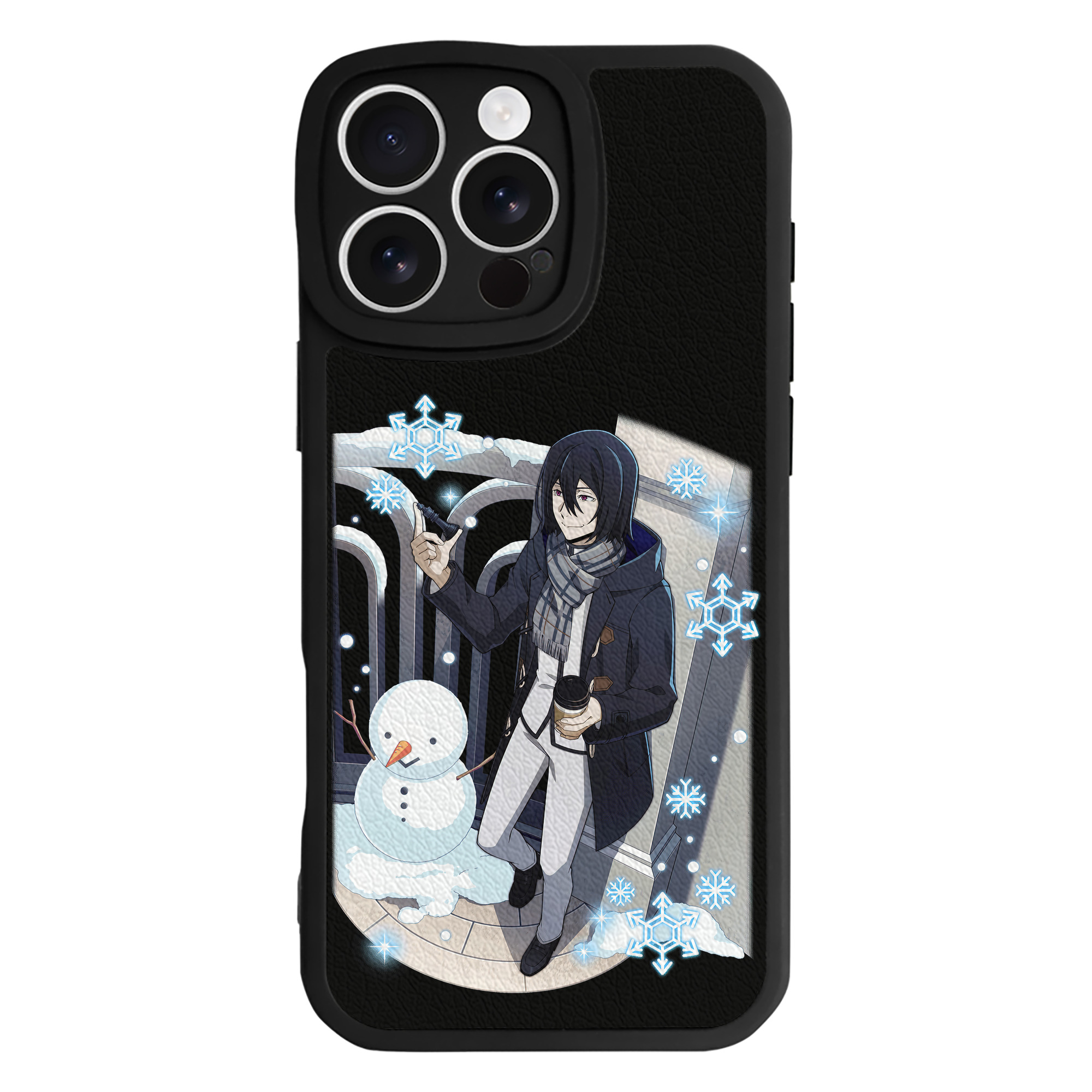 （画像用） 文豪ストレイドッグス Bungo Stray Dogs 【iPhone 16シリーズ対応】シリコンスマホケース（レザー調） 材質：シリコン